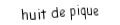 Je suis une carte à jouer. Je suis entre le sept et le neuf, je suis noir mais pas de trefle.